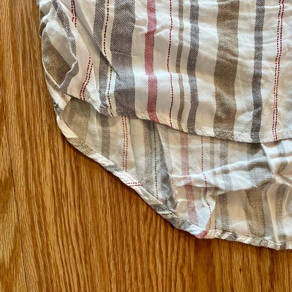 Japana Striped White Button-up Shirt Dress Womens Small - Picture 8 of 16